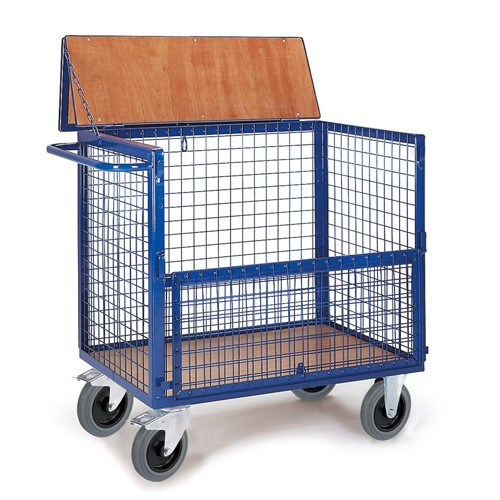 Drahtkastenwagen mit Deckel