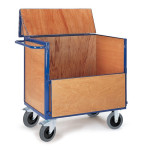 Holzkastenwagen mit Deckel