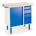Kleine Werkbank 4 Schubladen 1 Stahlschrank