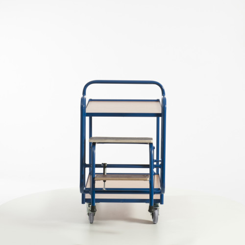 Tischwagen mit 2 Trittstufen (2 Etagen)