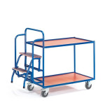 Tischwagen mit 2 Trittstufen (2 Etagen)