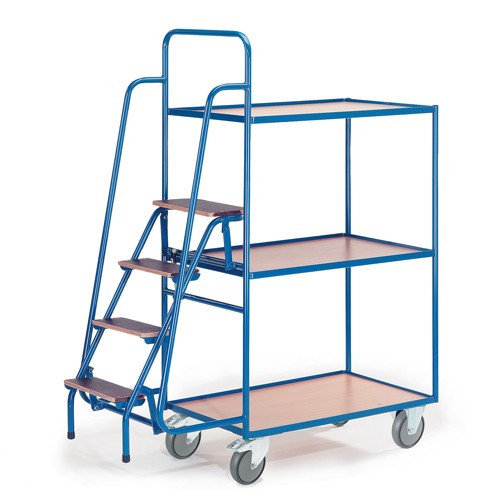 Tischwagen mit 4 Trittstufen (3 Etagen)