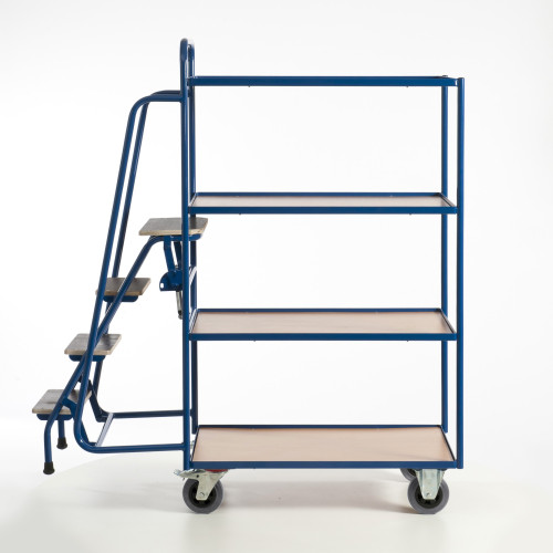 Tischwagen mit 4 Trittstufen (4 Etagen)