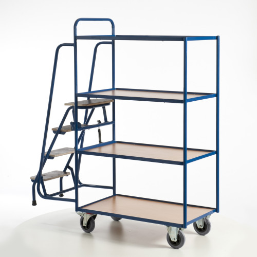 Tischwagen mit 4 Trittstufen (4 Etagen)