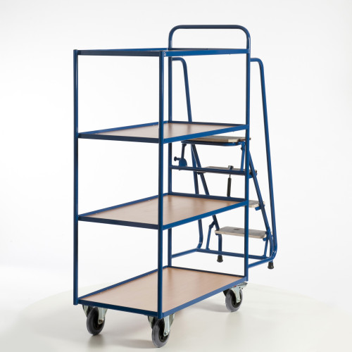 Tischwagen mit 4 Trittstufen (4 Etagen)