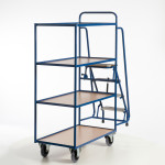 Tischwagen mit 4 Trittstufen (4 Etagen)