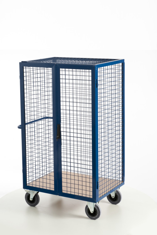 Gitter-Schrankwagen mit Zylinderschloss