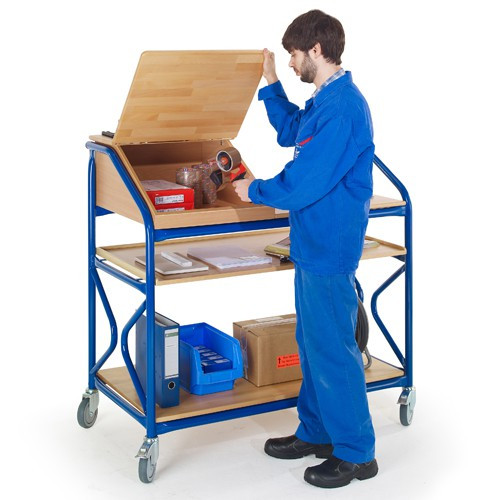 Stehpult breite Ausführung mit Böden