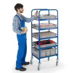 Kommissionierwagen 5 Ladeflächen