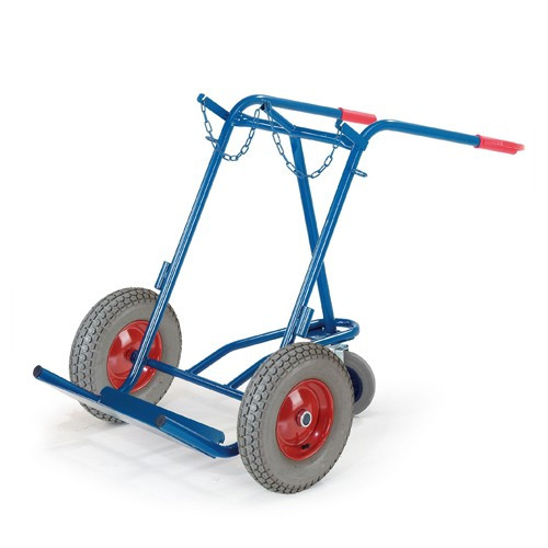 Stahlflaschenkarre mit Stützrad