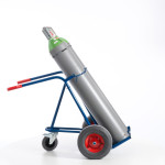 Stahlflaschenkarre mit Stützrad