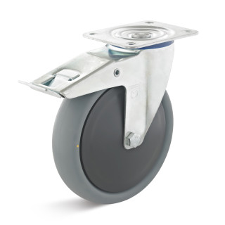 Lenkrollen mit Doppelstopp