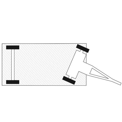 Langmaterialanhänger mit 1-Achs-Drehschemel-Lenkung (5t)