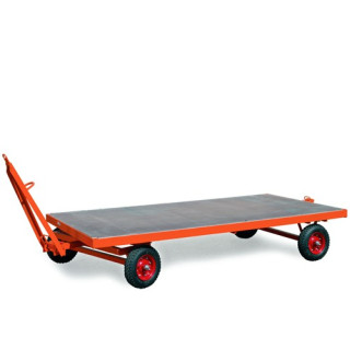 Schwerlast-Industrieanhänger mit 1-Achs-Drehschemel-Lenkung (5t)