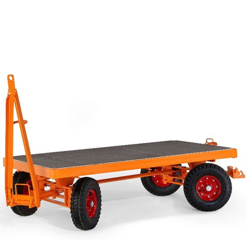 Schwerlast-Industrie-Anhänger mit 4-Rad-Achsschenkel-Lenkung (3t)