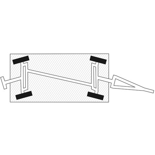Schwerlast-Industrie-Anhänger mit 4-Rad-Achsschenkel-Lenkung (5t)